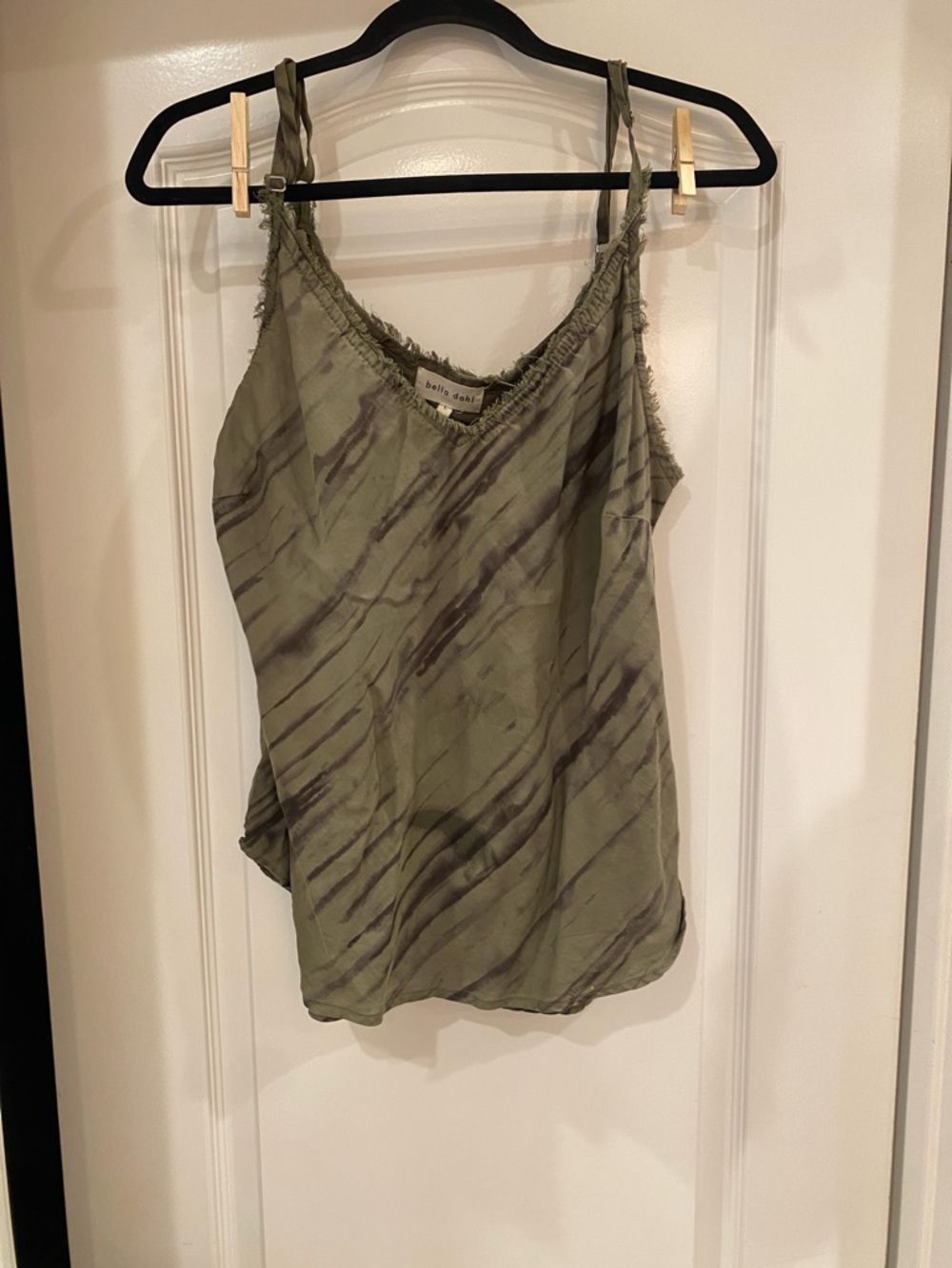 Bella Dahl Olive Green Tie-Dye Camisole